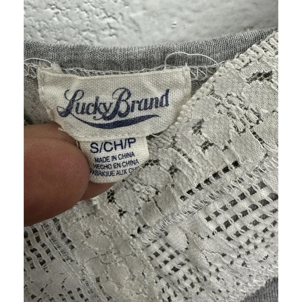 Lucky Brand Soft Cotton Gray Nightgown Sleep Dress‎ / Women's Small